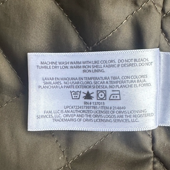 Orvis Olive Green Barn Coat Men XXL Classic Field Style Casual Rugged Fall - Picture 12 of 14